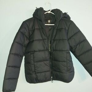 G-Star Black Puffer Jacket